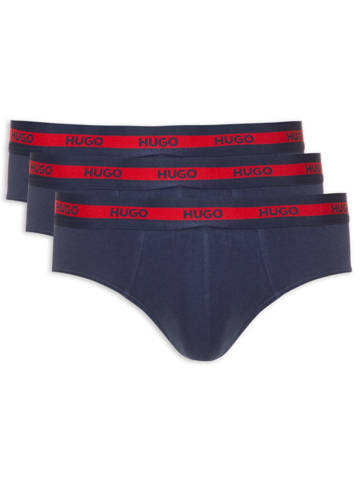 Kit De Cuecas Hipbrief Triplet Planet 3 Peças - Azul