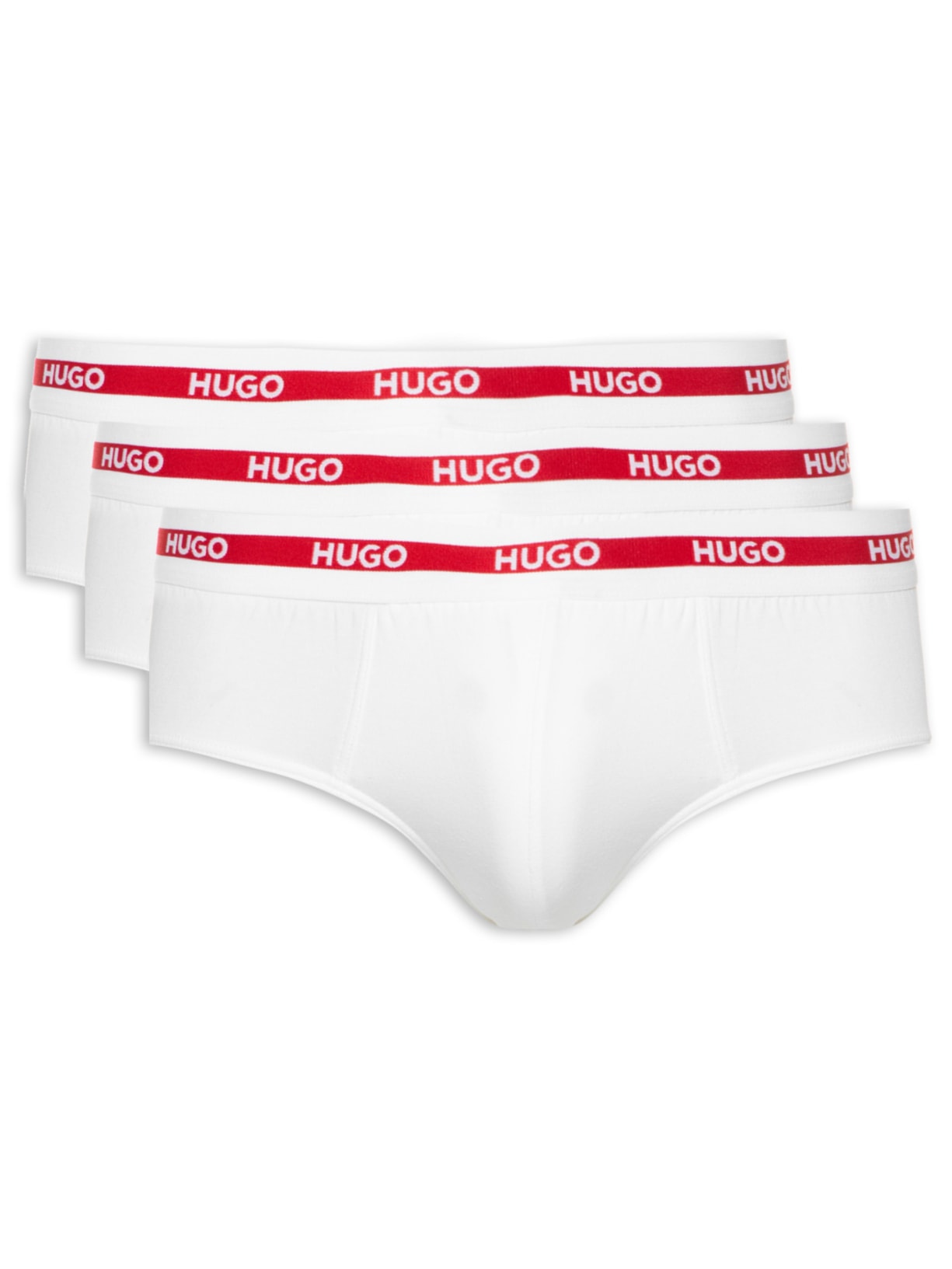 Kit De Cuecas Hipbrief Triplet Planet 3 Peças - Branco