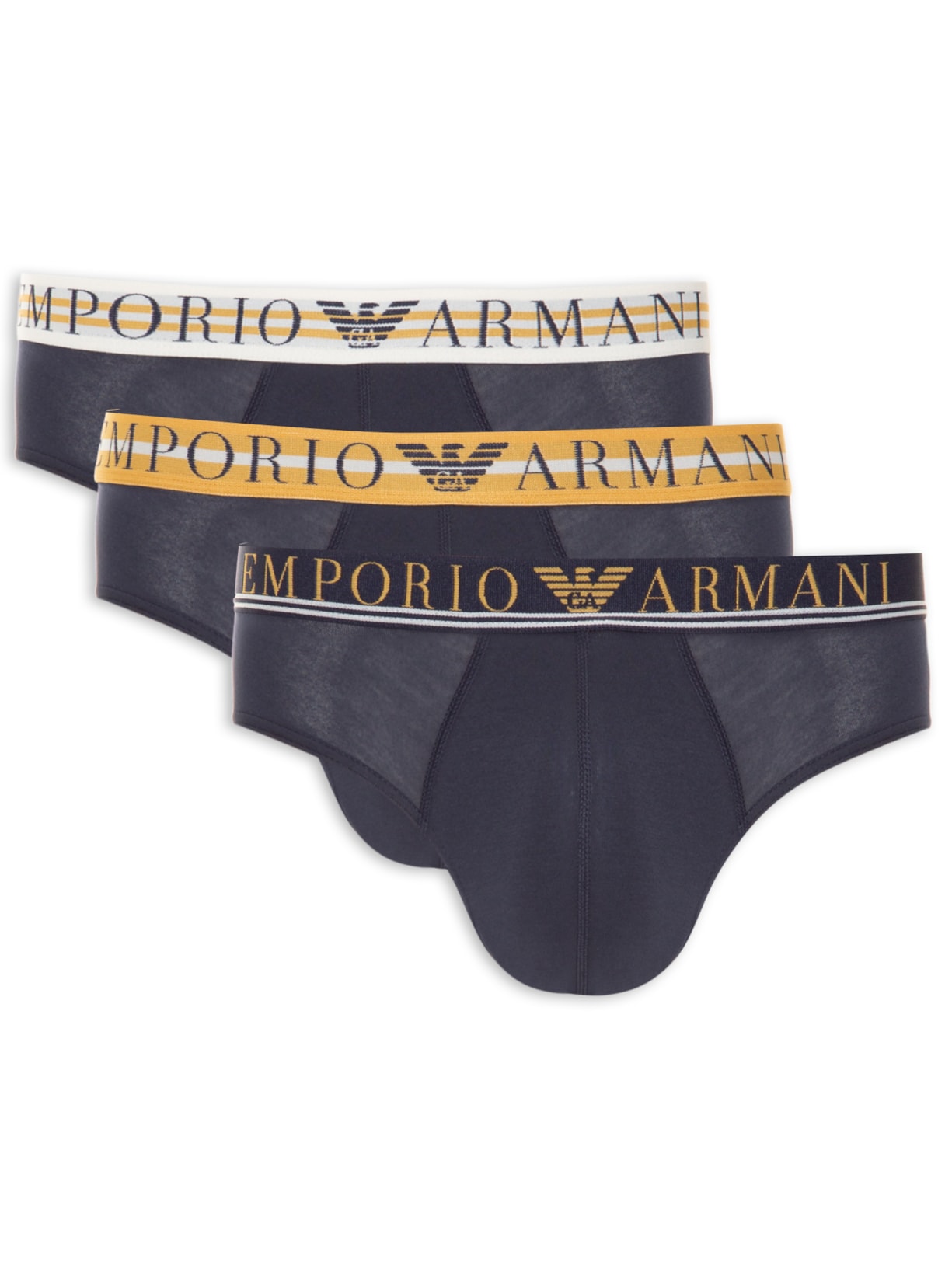 Kit De Cuecas Knit 3 Unidades - Azul