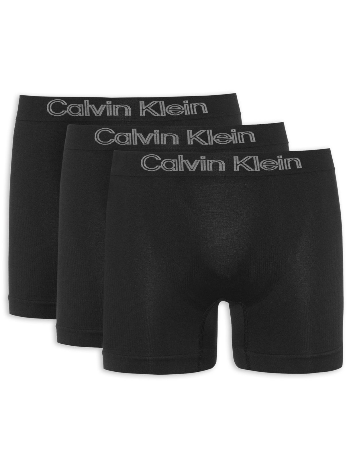 Kit De Cuecas Low Rise Trunk Sem Costura 3 Unidades - Preto
