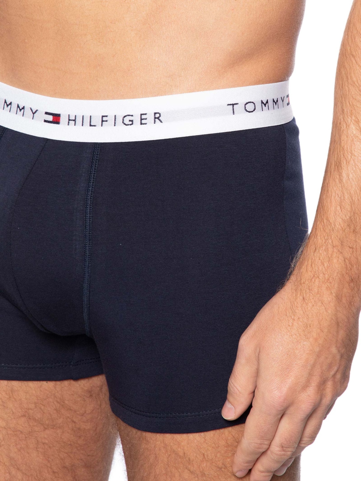Kit De Cuecas Masculinas Boxer Em Algodão  Tommy Hilfiger
