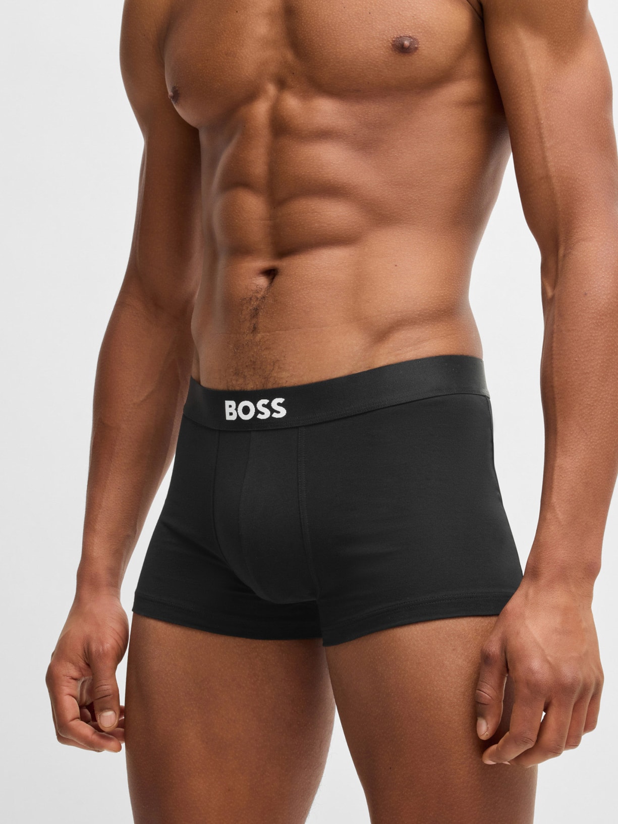 Kit De Cuecas Trunk 3 Peças One Preto Boss
