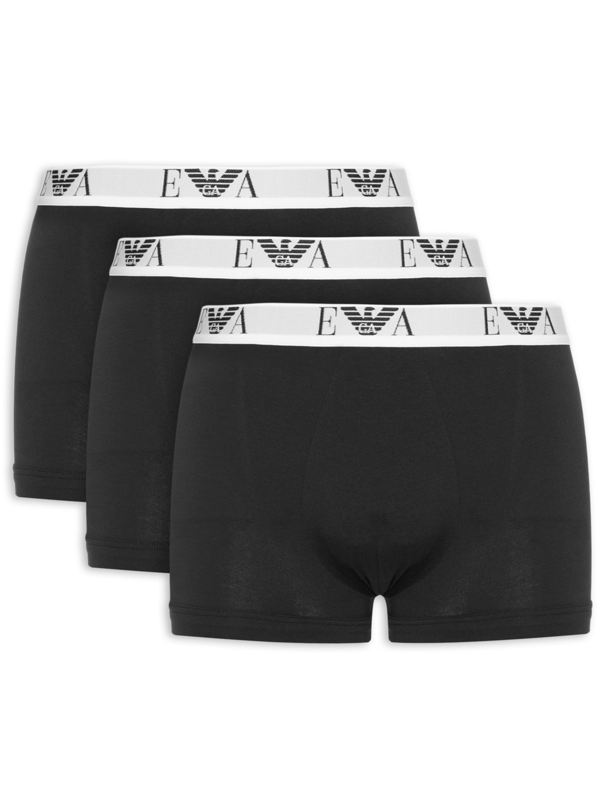 Kit De Cuecas Trunk 3 Peças - Preto