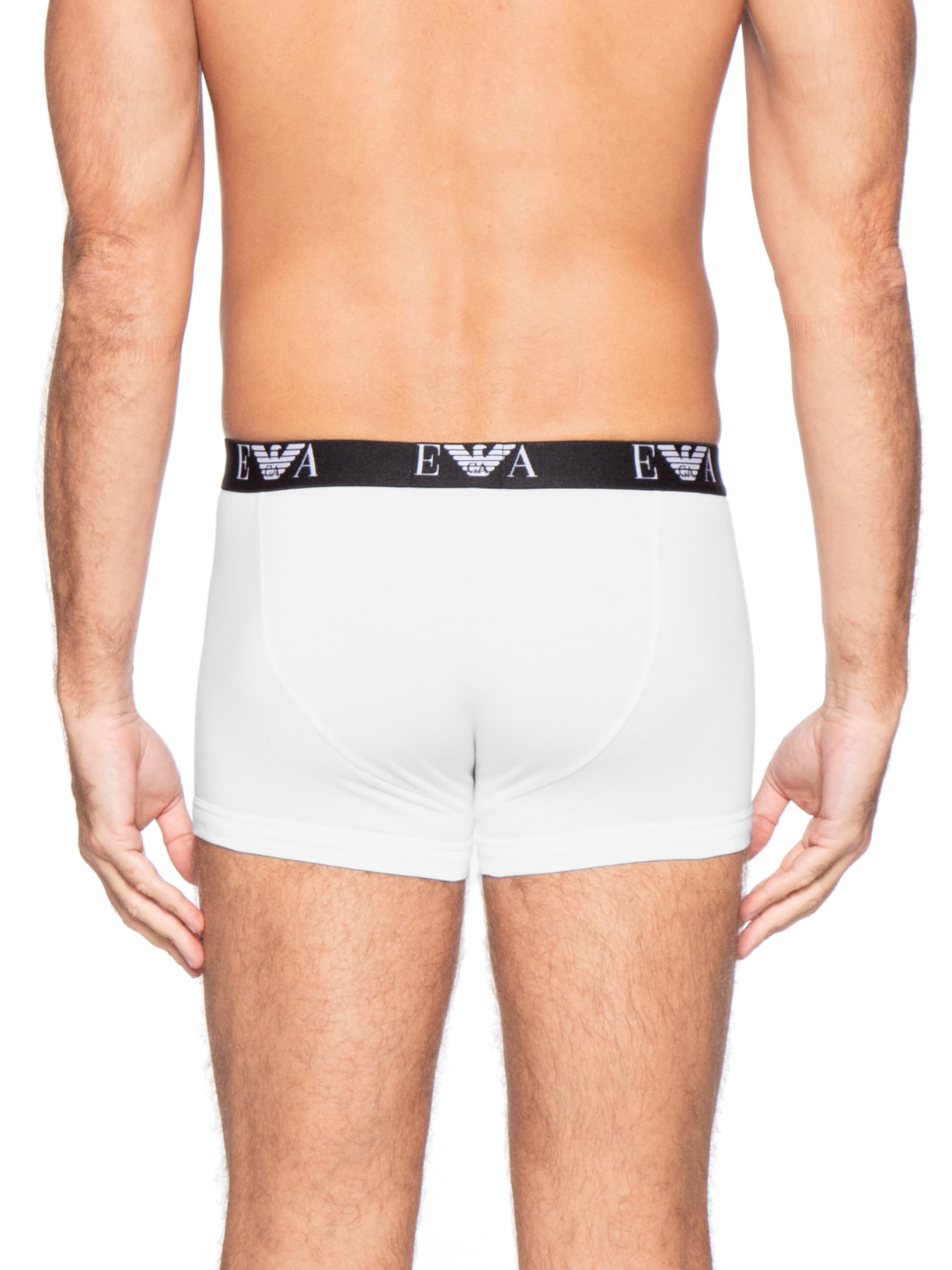 Kit De Cuecas Trunk Bottom 3 Peças Cinza Emporio Armani Bodywear