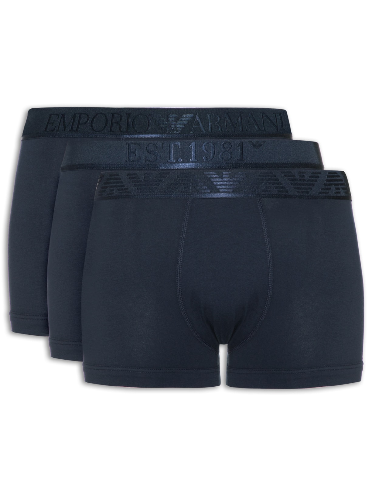Kit De Cuecas Trunk Pack Bottom 3 Peças - Azul