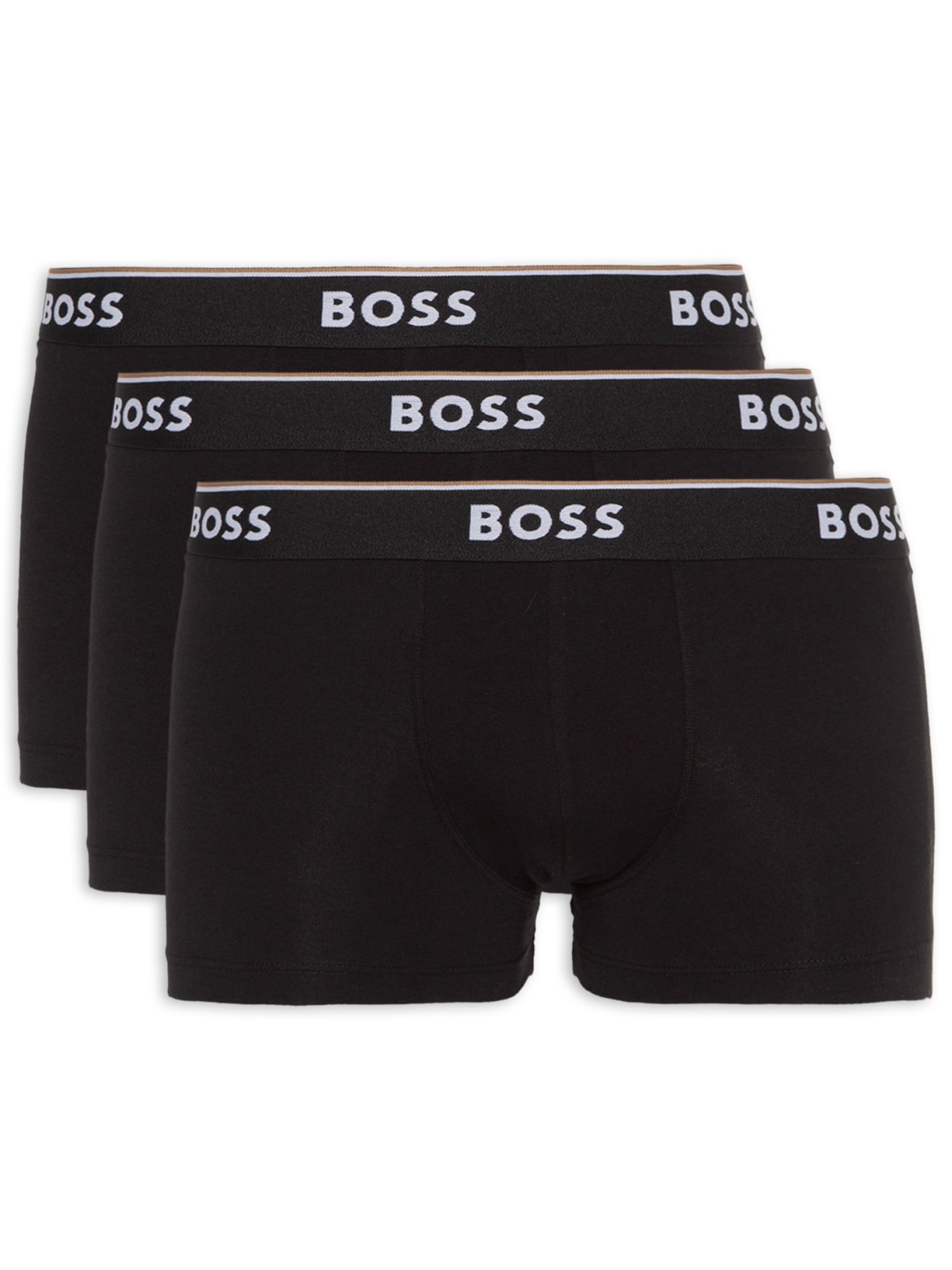 Kit De Cuecas Trunk Power 3 Peças - Preto