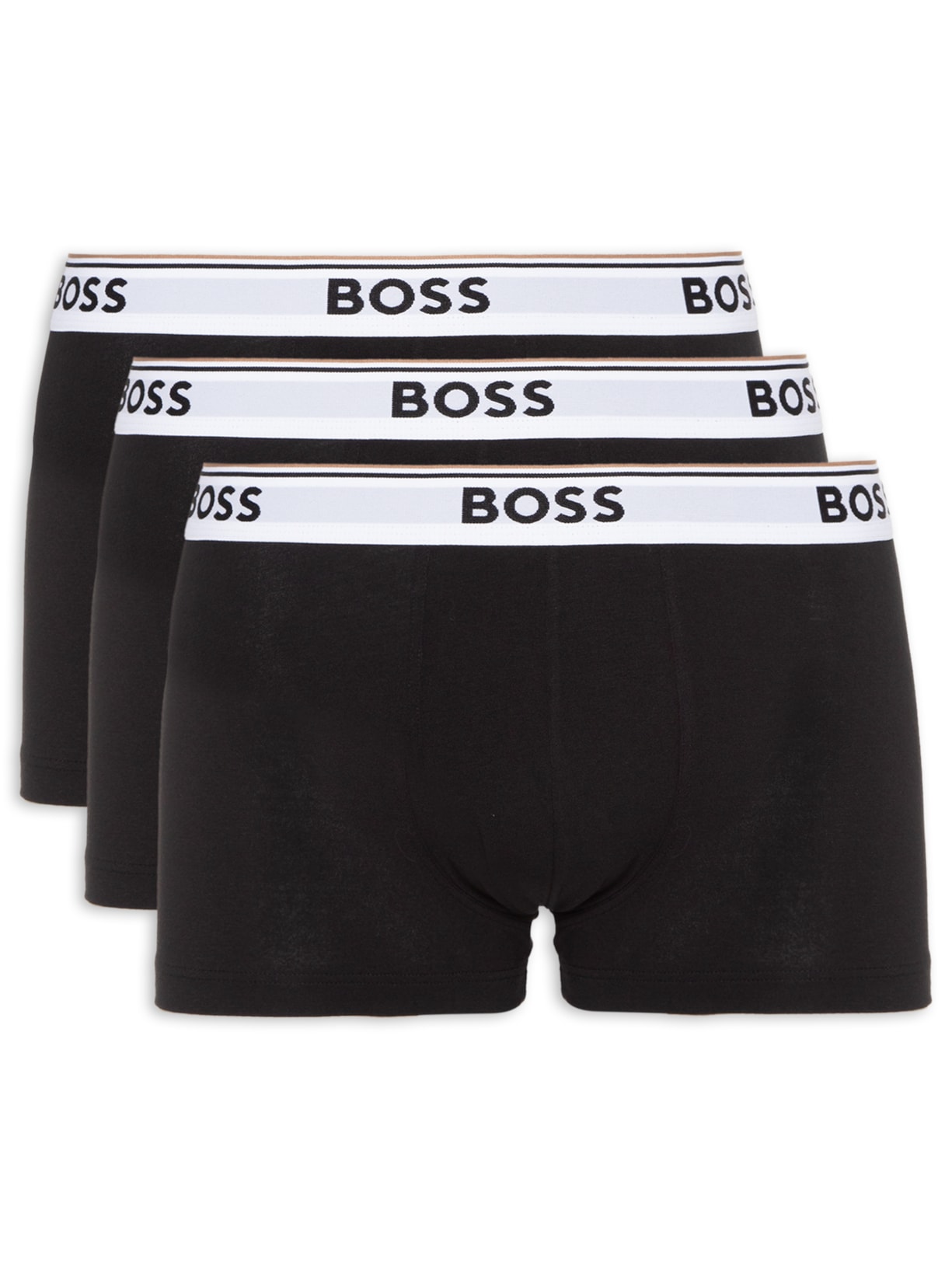 Kit De Cuecas Trunk Power 3 Peças - Preto