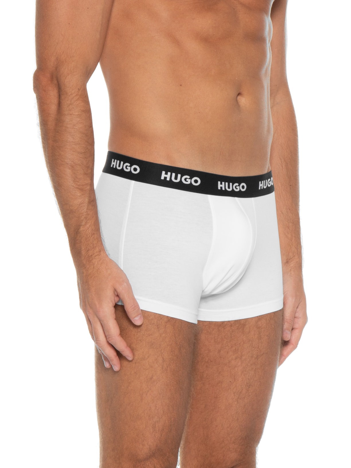 Kit De Cuecas Trunk Triplet Branco Hugo