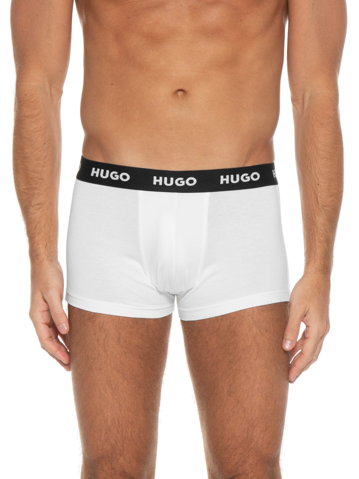 Kit De Cuecas Trunk Triplet Branco Hugo