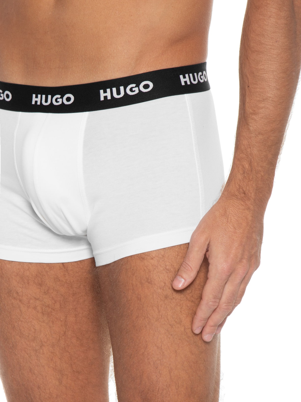 Kit De Cuecas Trunk Triplet Branco Hugo