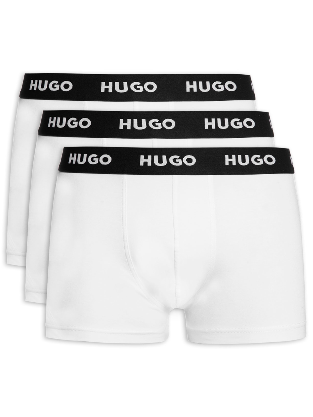 Kit De Cuecas Trunk Triplet Branco Hugo