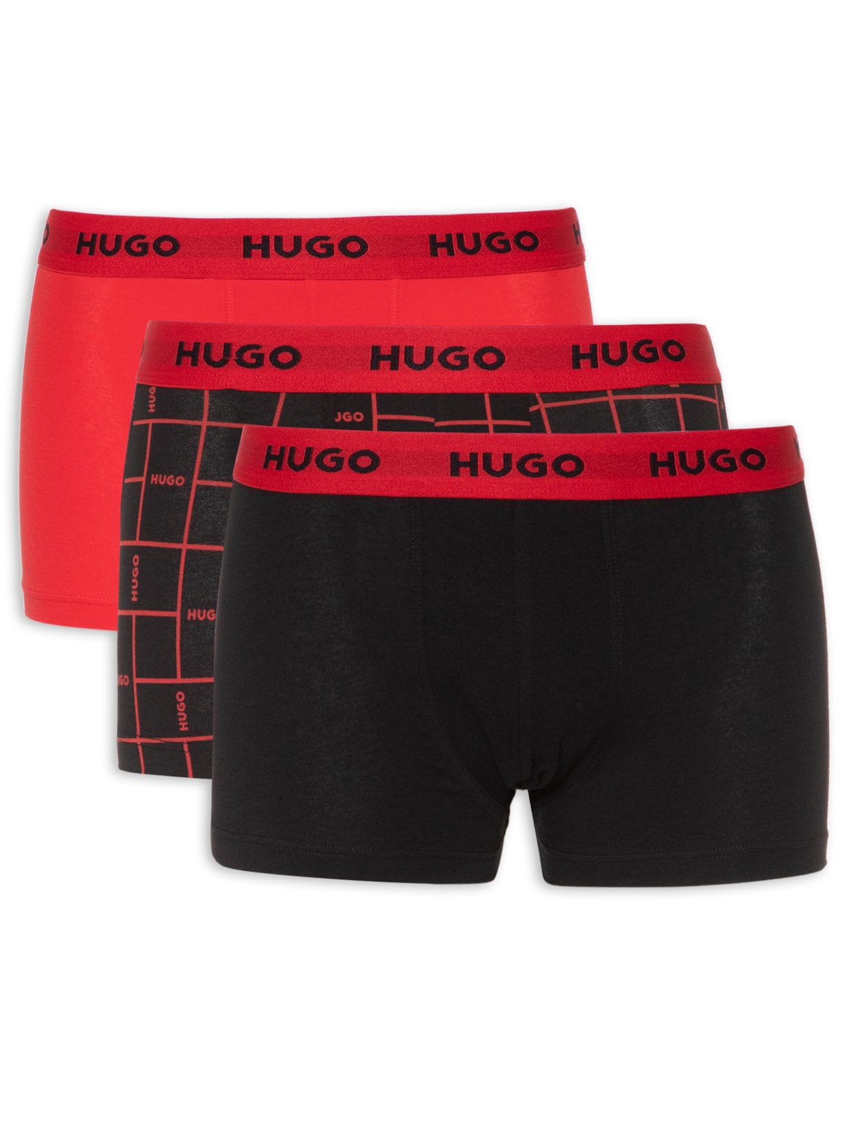 Kit De Cuecas Trunk Triplet Design 3 Peças