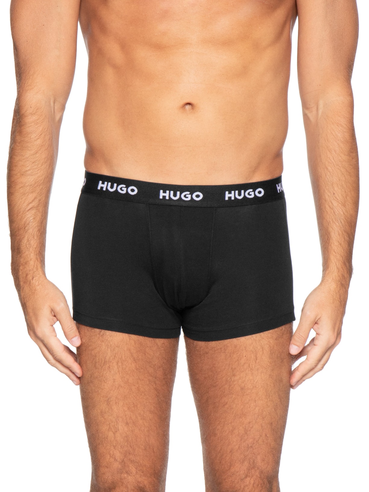 Kit De Cuecas Trunk Triplet Pack Cinza Hugo