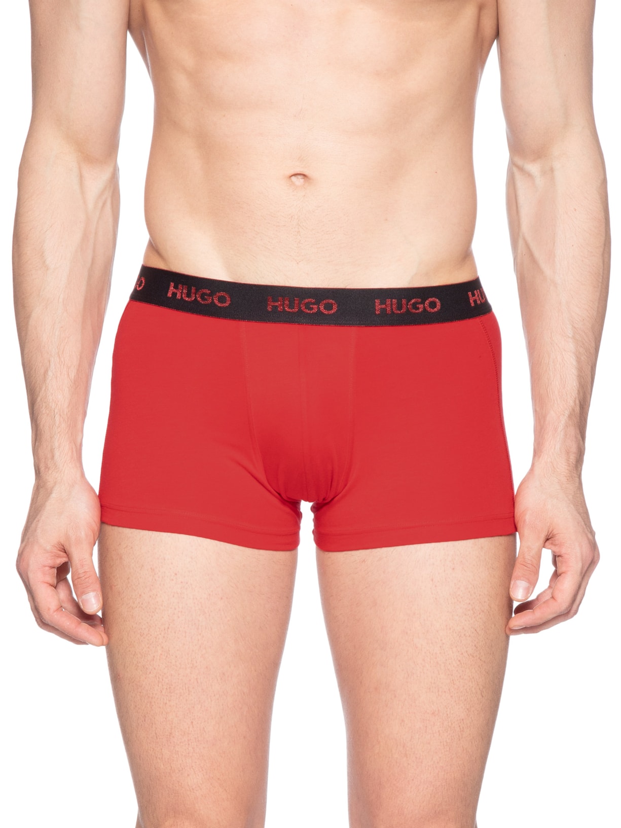 Kit De Cuecas Trunk Triplet Vermelho Hugo