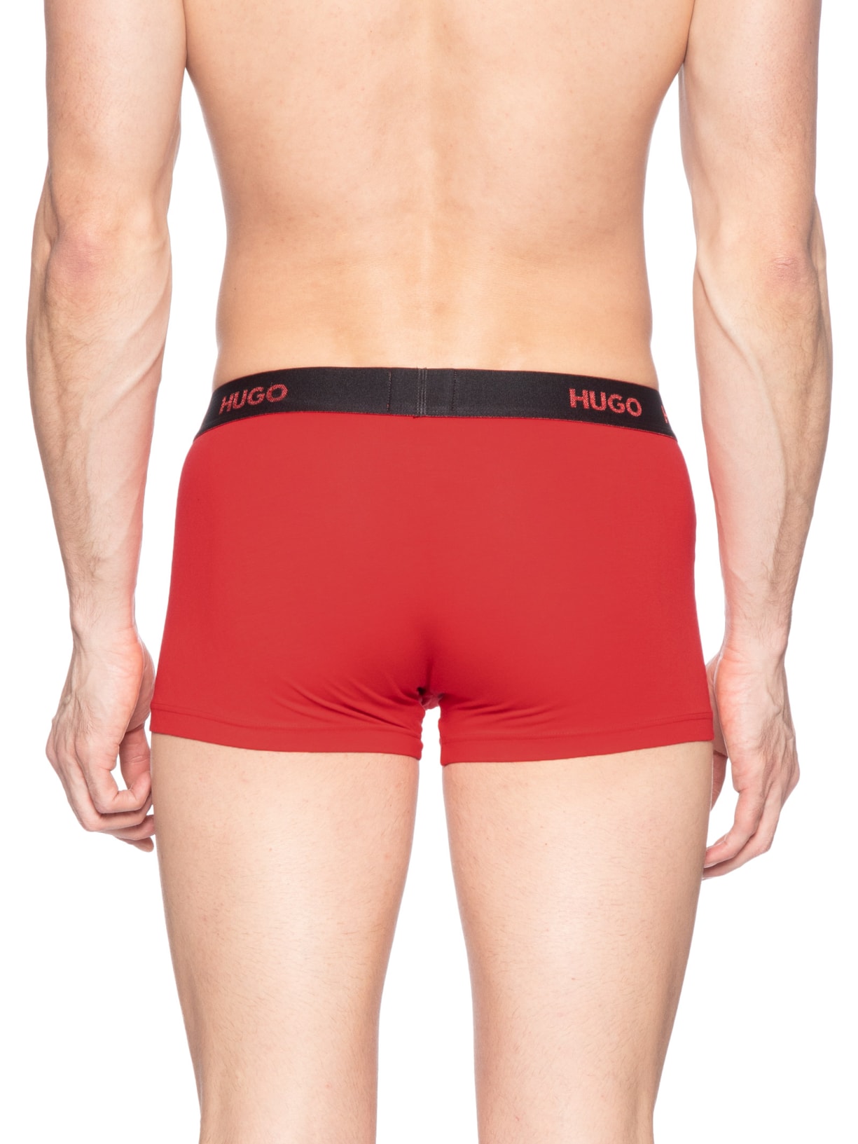 Kit De Cuecas Trunk Triplet Vermelho Hugo