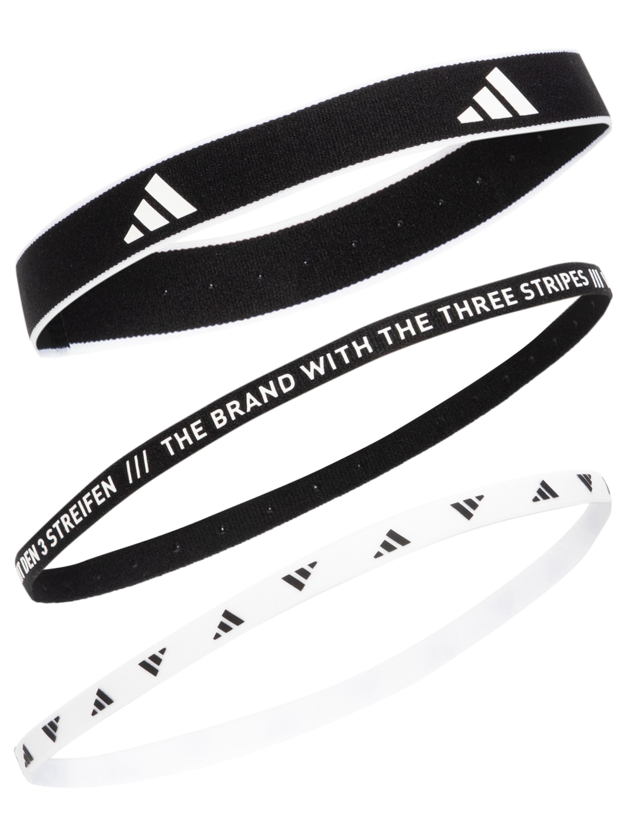 Kit De Faixas Masculinas Cabeça 3 Pares - Preto