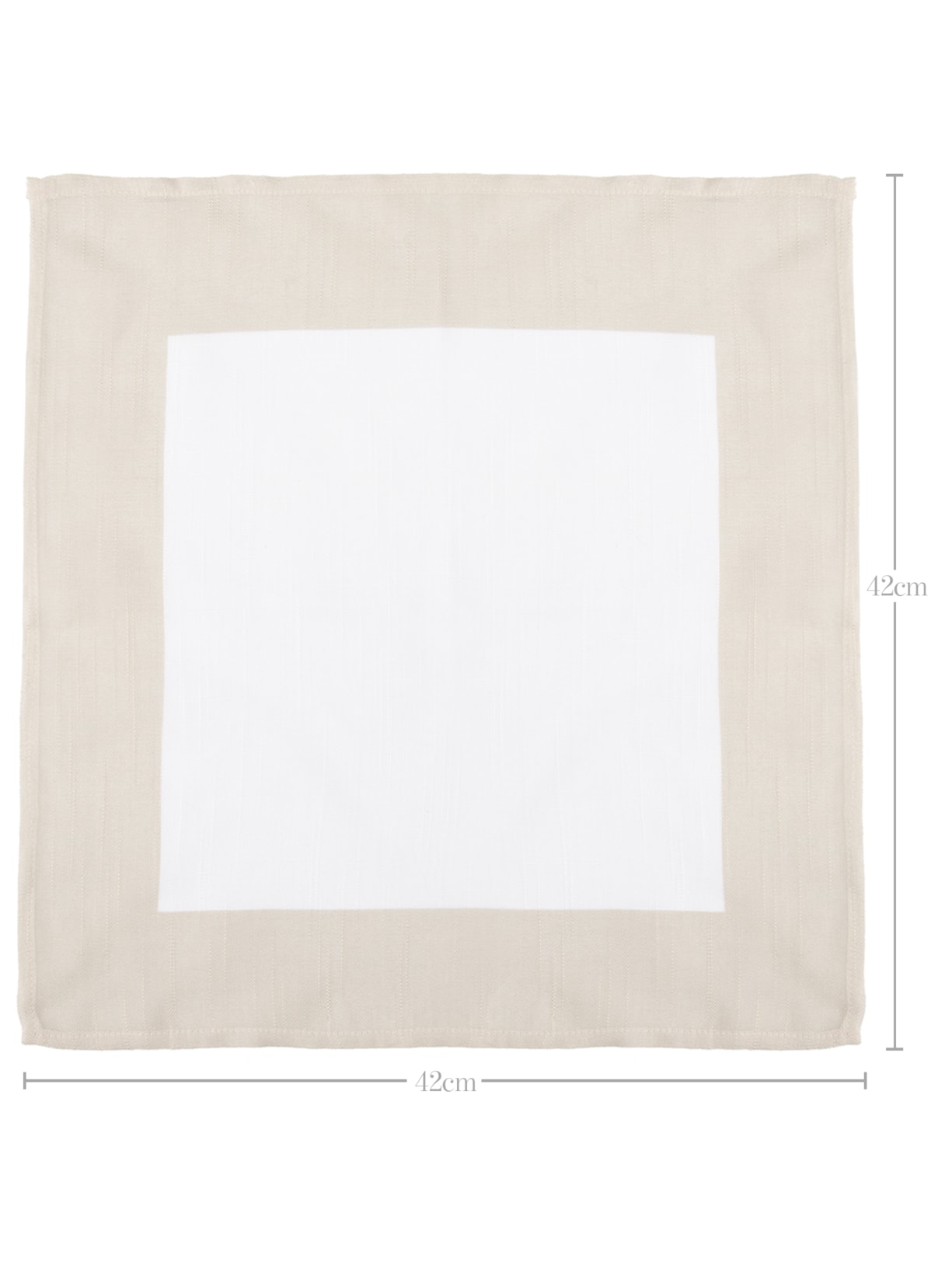 Kit de Guardanapo de Linho 02 Peças Off White '2Home