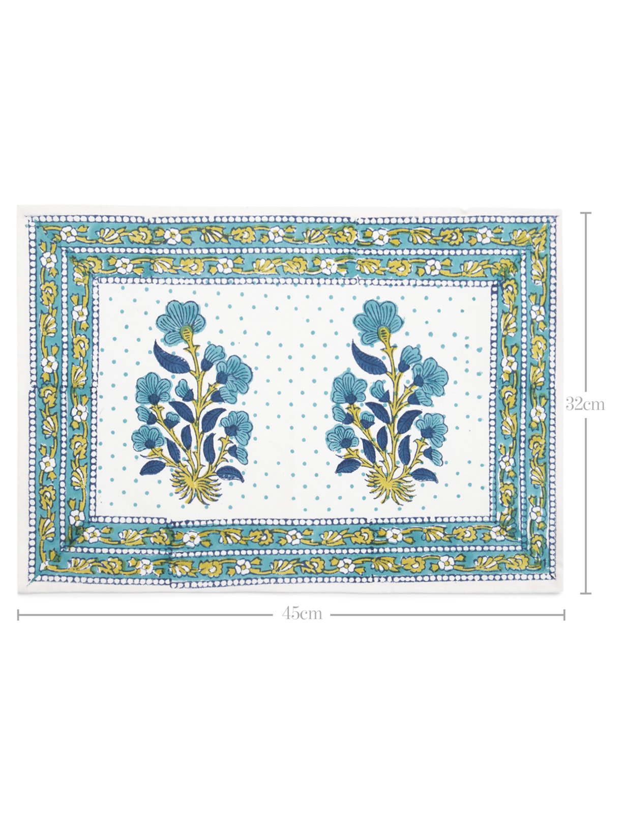 Kit De Lugar Americano E Guardanapo Estampados Kanpur Set 2 Unidades Off White Souq