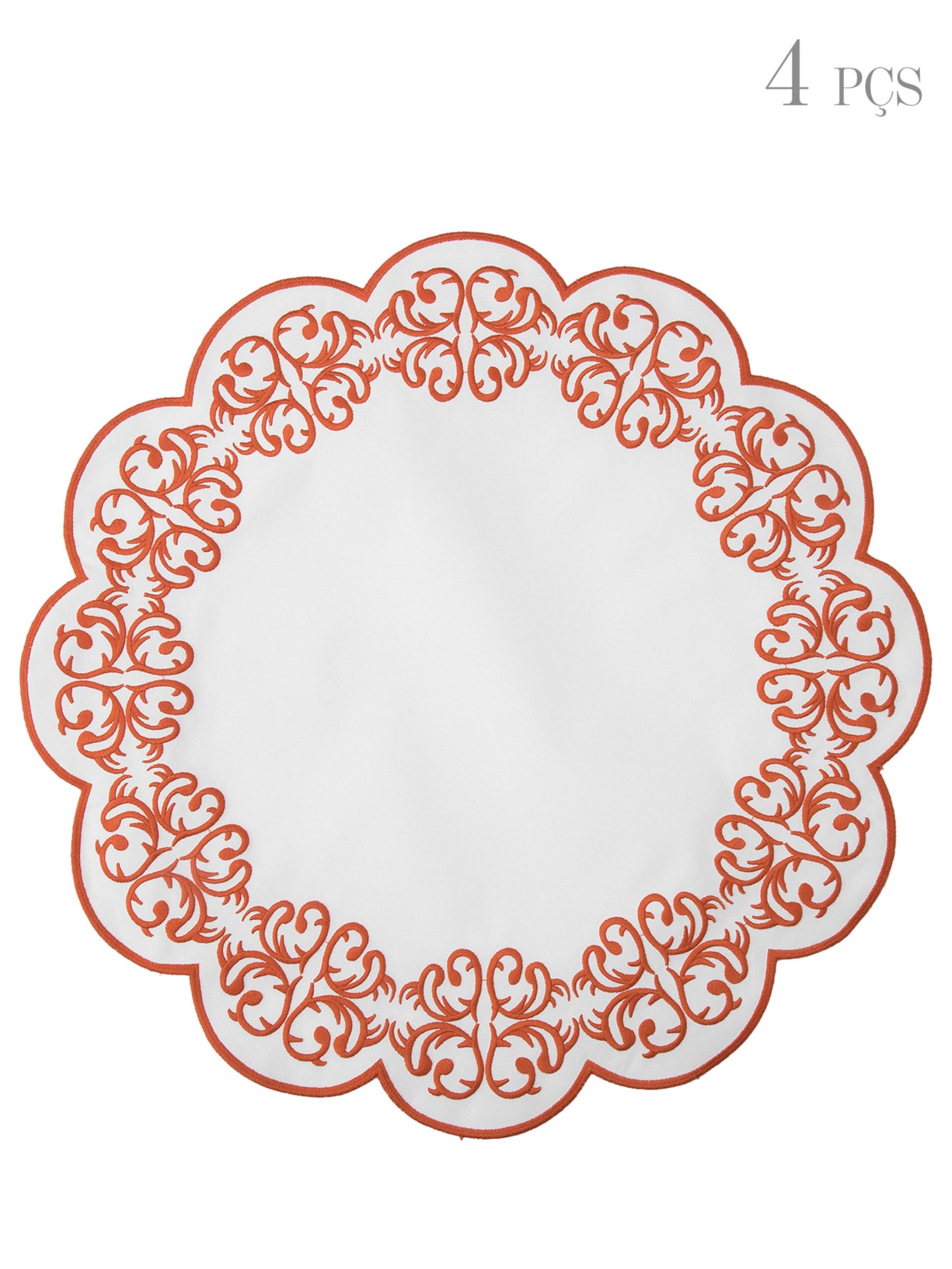 Kit De Lugar Americano Impermeável Guirlanda 2 Peças - Laranja