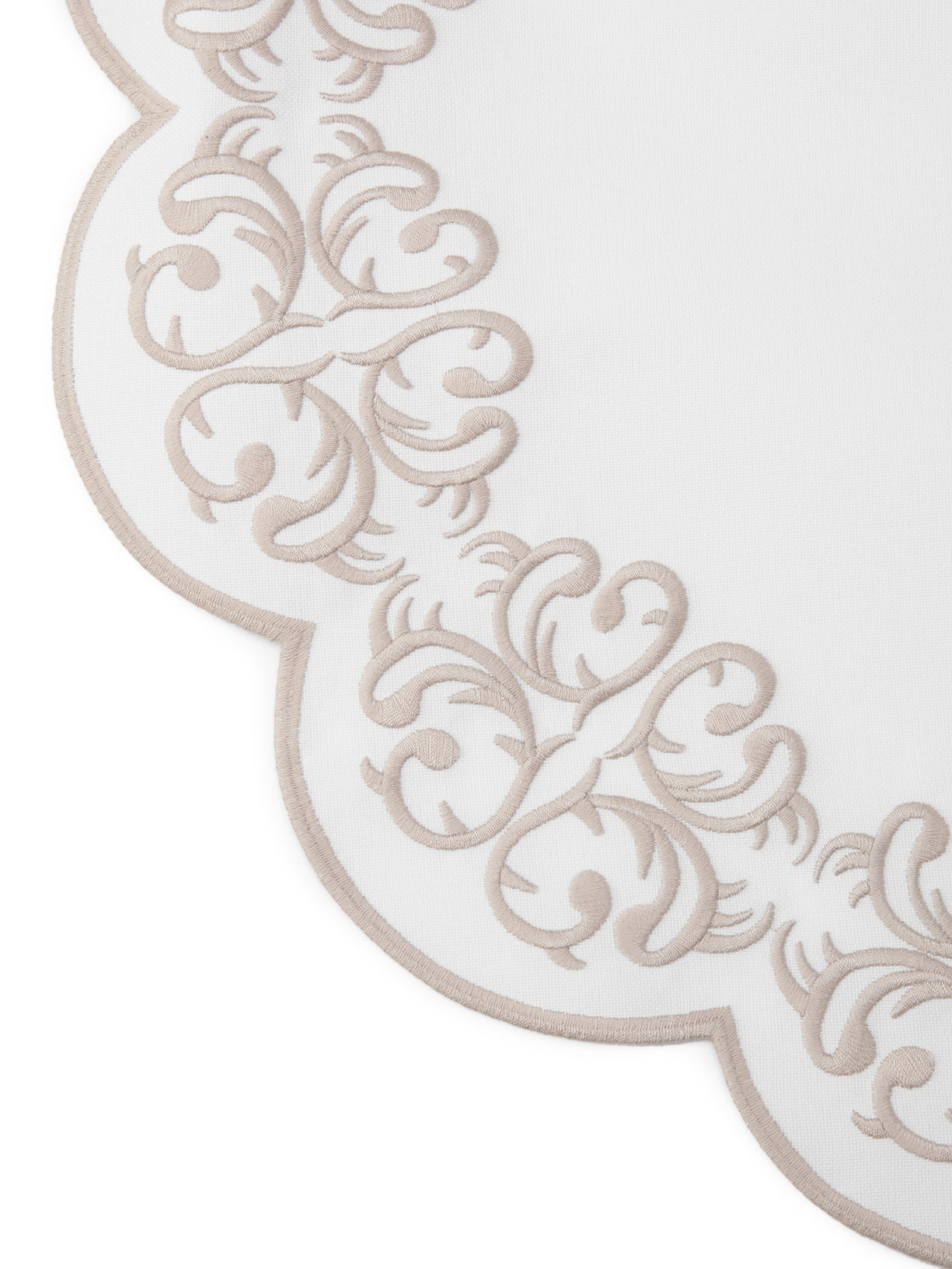 Kit De Lugar Americano Impermeável Guirlanda 4 Peças Bege Fine Prints