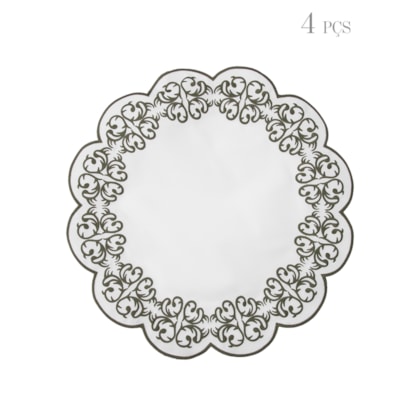 Kit De Lugar Americano Impermeável Guirlanda 4 Peças - Verde