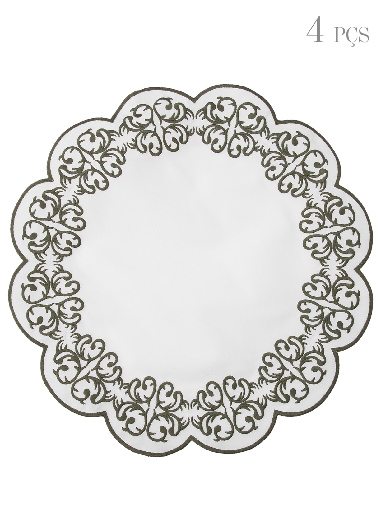 Kit De Lugar Americano Impermeável Guirlanda 4 Peças - Verde