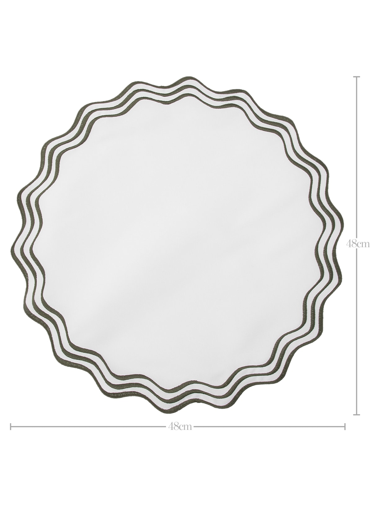 Kit De Lugar Americano Impermeável Mare 4 Peças Verde Fine Prints