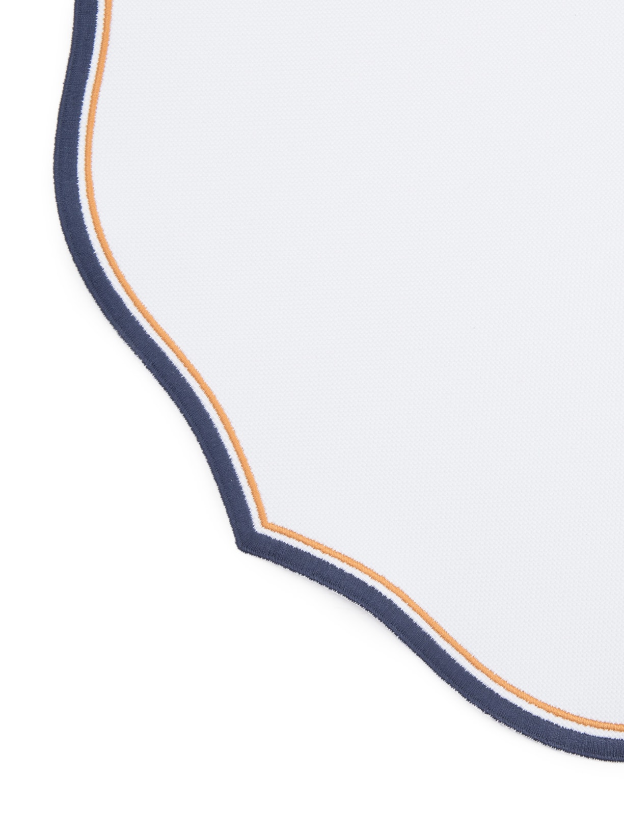 Kit De Lugar Americano Provence Com Borda Marinho E Ocre 4 Peças Azul Suva Collections