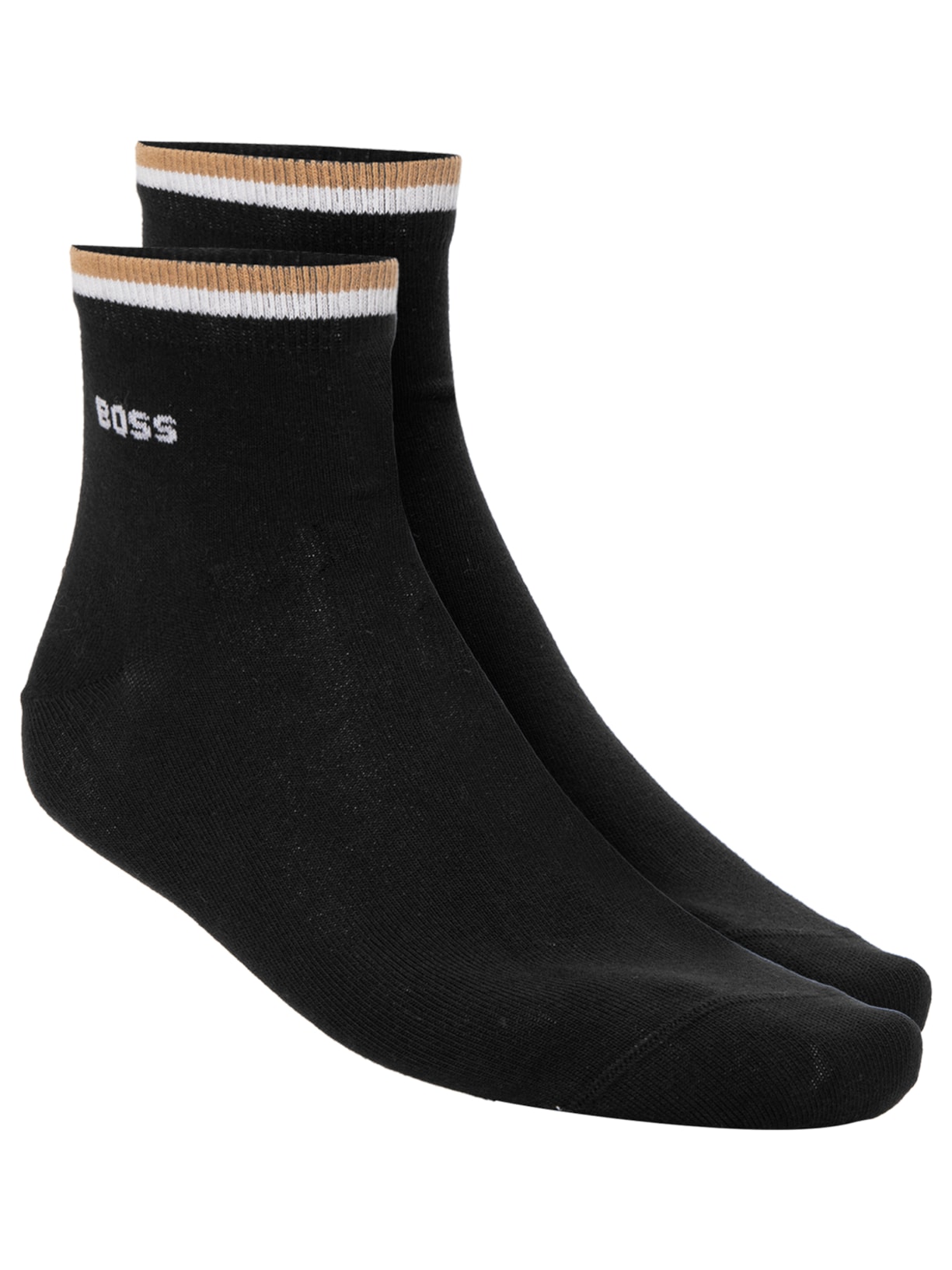 Kit De Meia 2 Pares Sh Stripe Cc Preto Boss