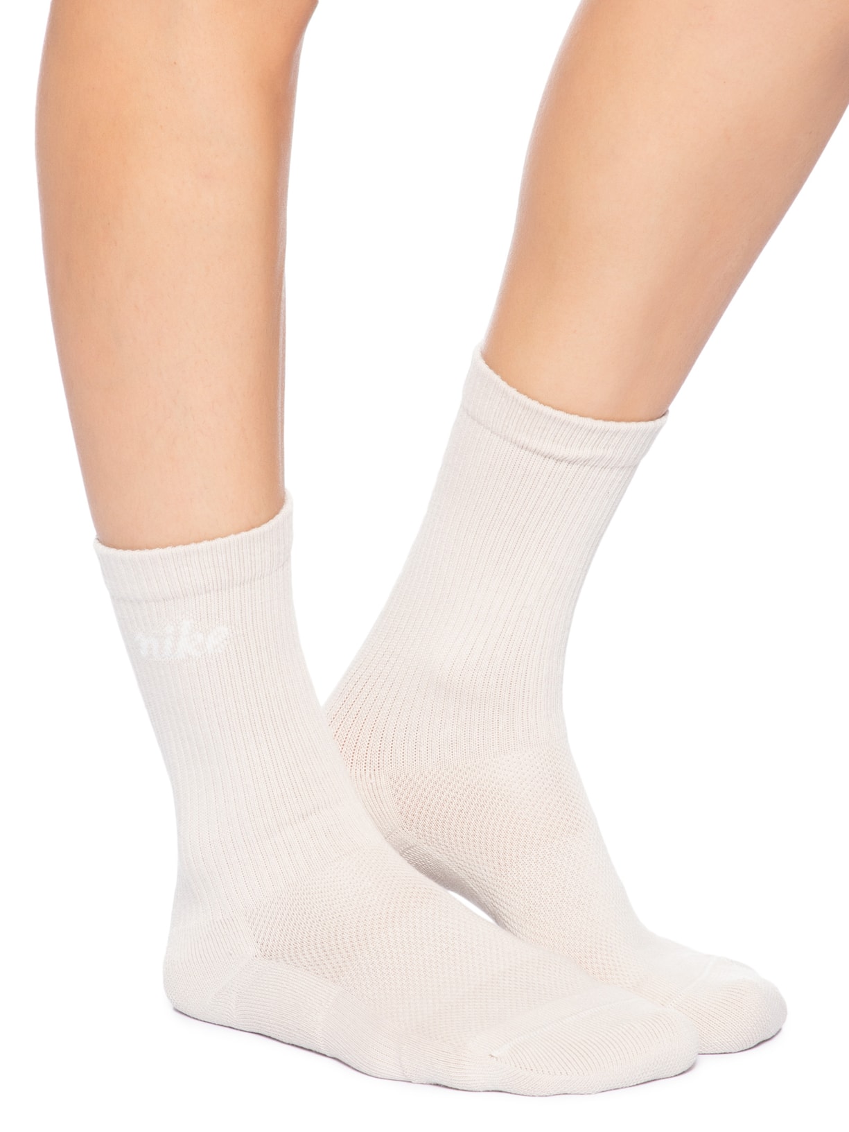 Kit De Meia Feminino 3 Pares Crew Bege Nike