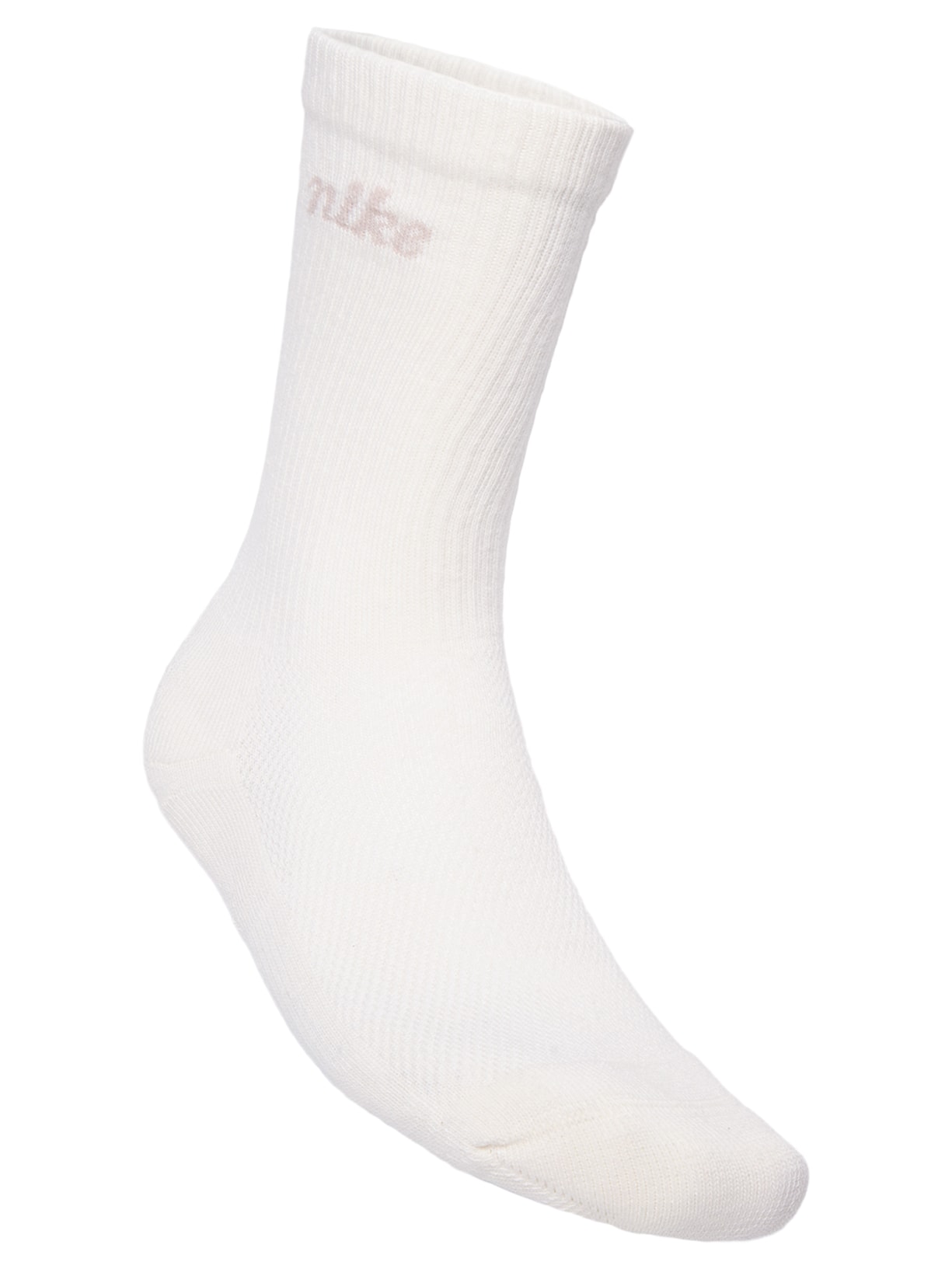 Kit De Meia Feminino 3 Pares Crew Bege Nike