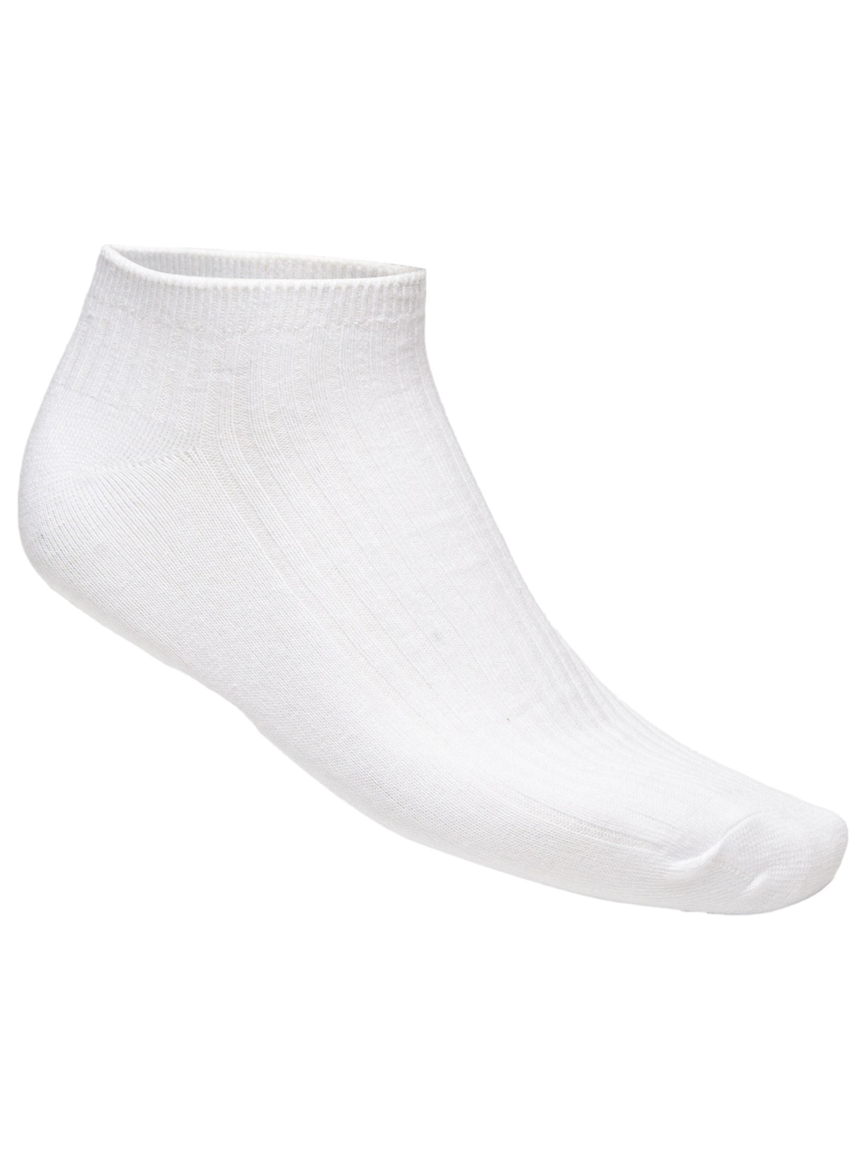 Kit De Meia Masculina Cano Baixo 3 Peças Branco Basiq Men