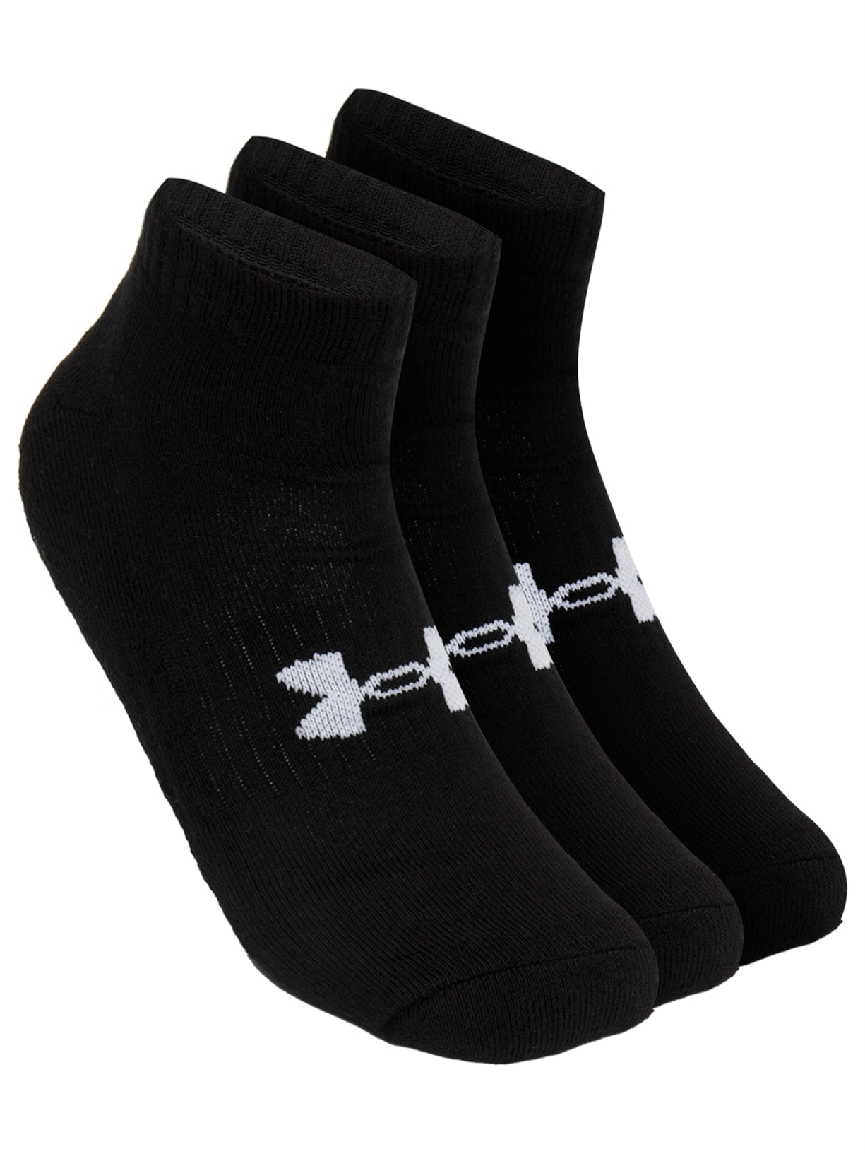 Kit De Meia Masculina Core Cotton Low Cut - Preto