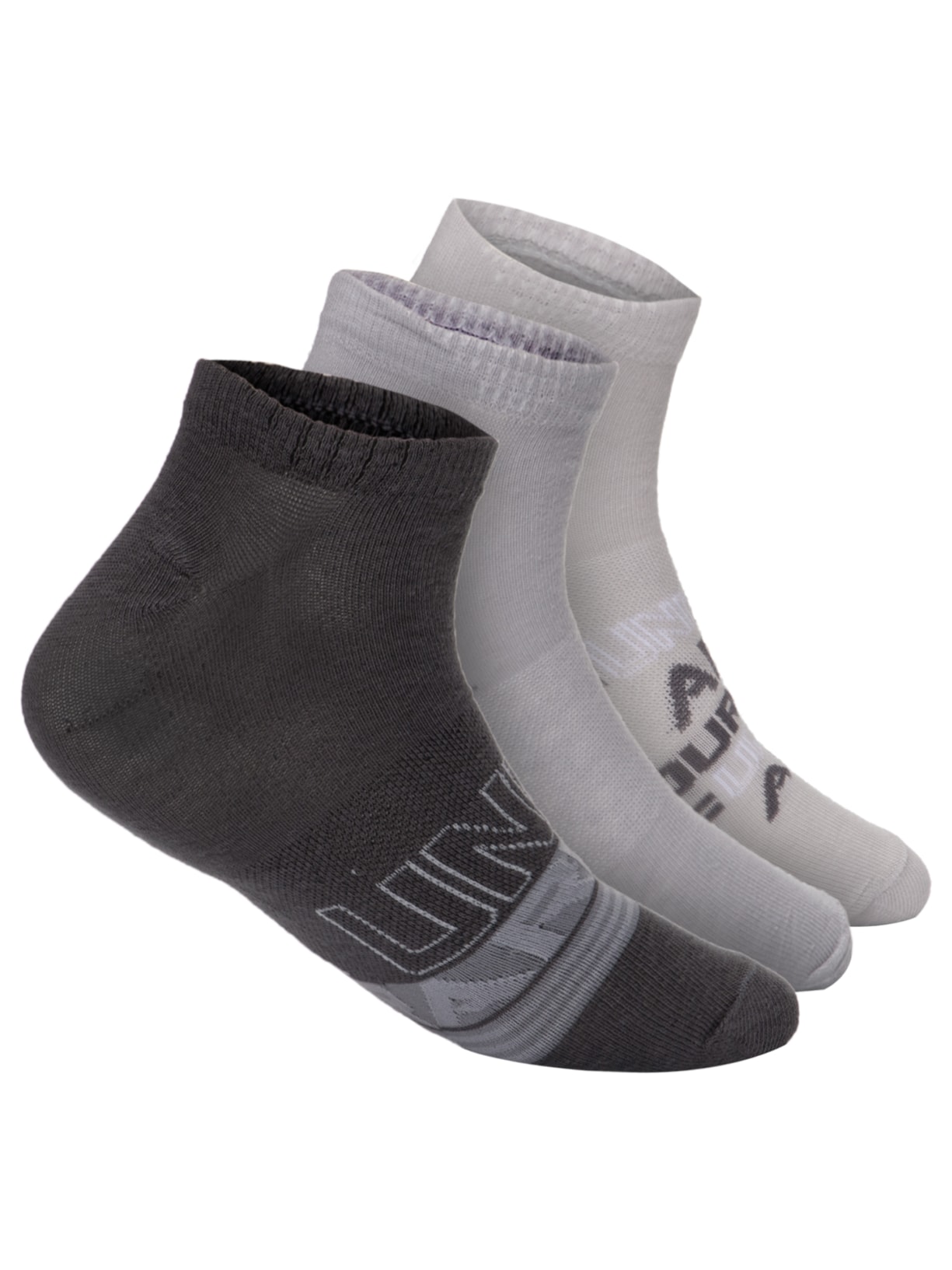 Kit De Meia Masculina Essentials Cinza Under Armour