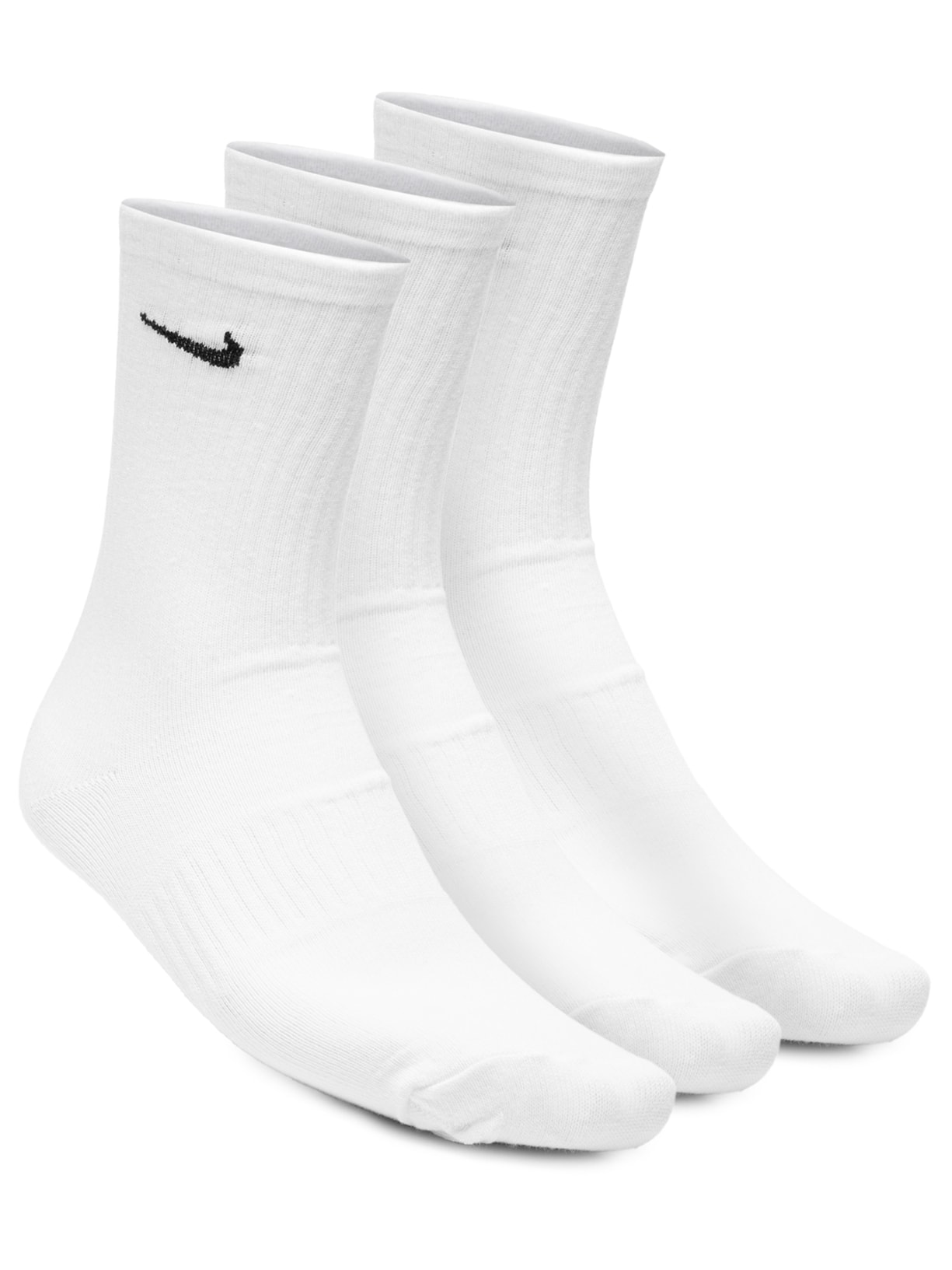 Kit De Meia Masculina Everyday Lightweight Training Crew 3 Pares - Branco