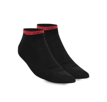 Kit de Meia Masculina Sapatilha Invisível 2 Pares As Tape - Preto