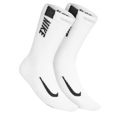 Kit De Meia Masculina U Nk Mltplier Crw 2 Pares - Branco