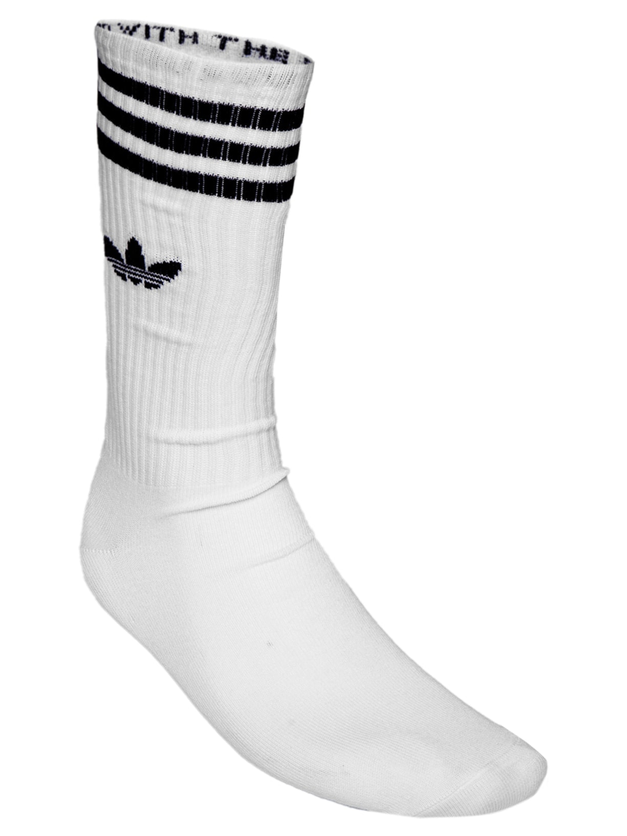 Kit De Meia Unissex Crew Solid Branco Adidas Originals