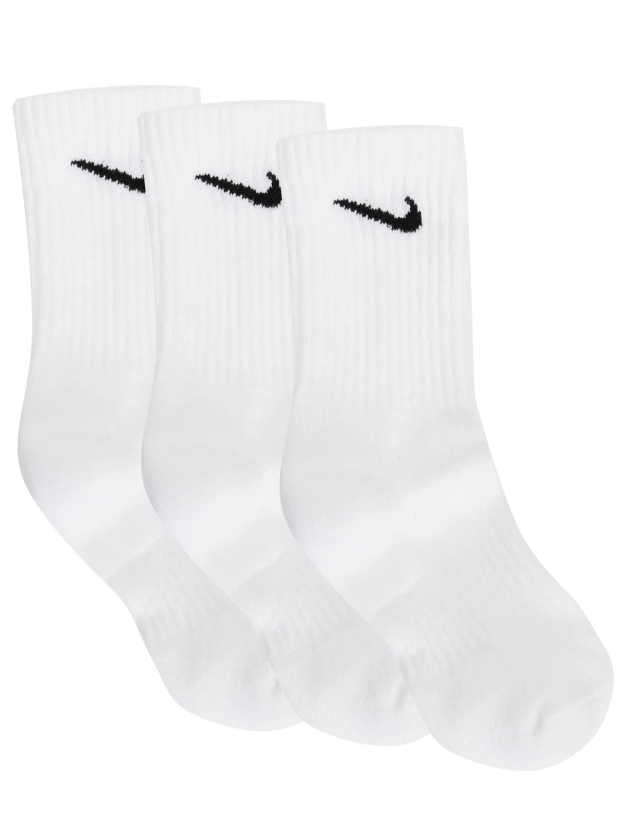 Kit De Meia Unissex Everyday Cush Crew 3 Pares Branco Nike