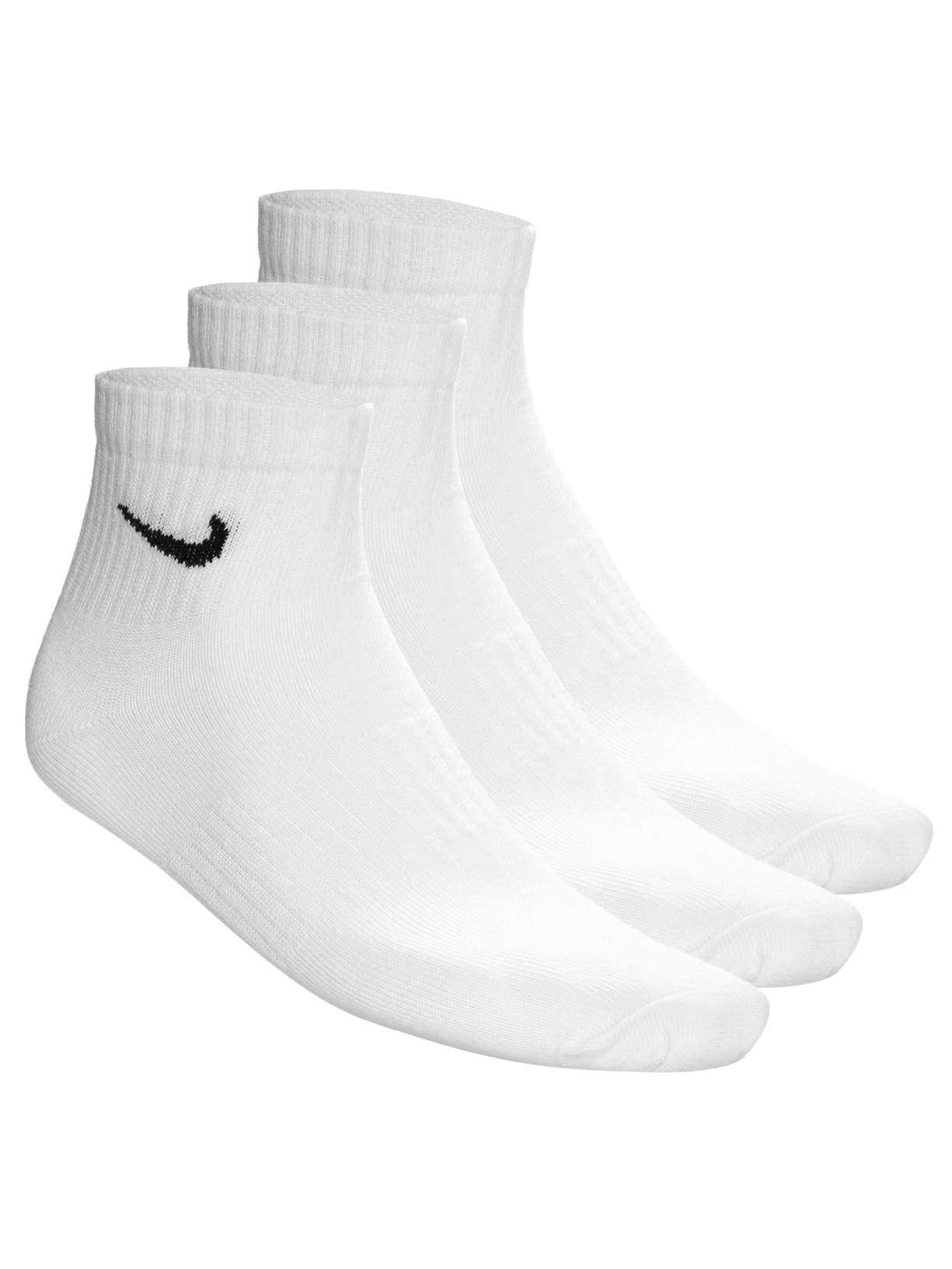 Kit de Meia Unissex Nk Ed Ltwt Ankle 3 Pares 132 - Branco Nike
