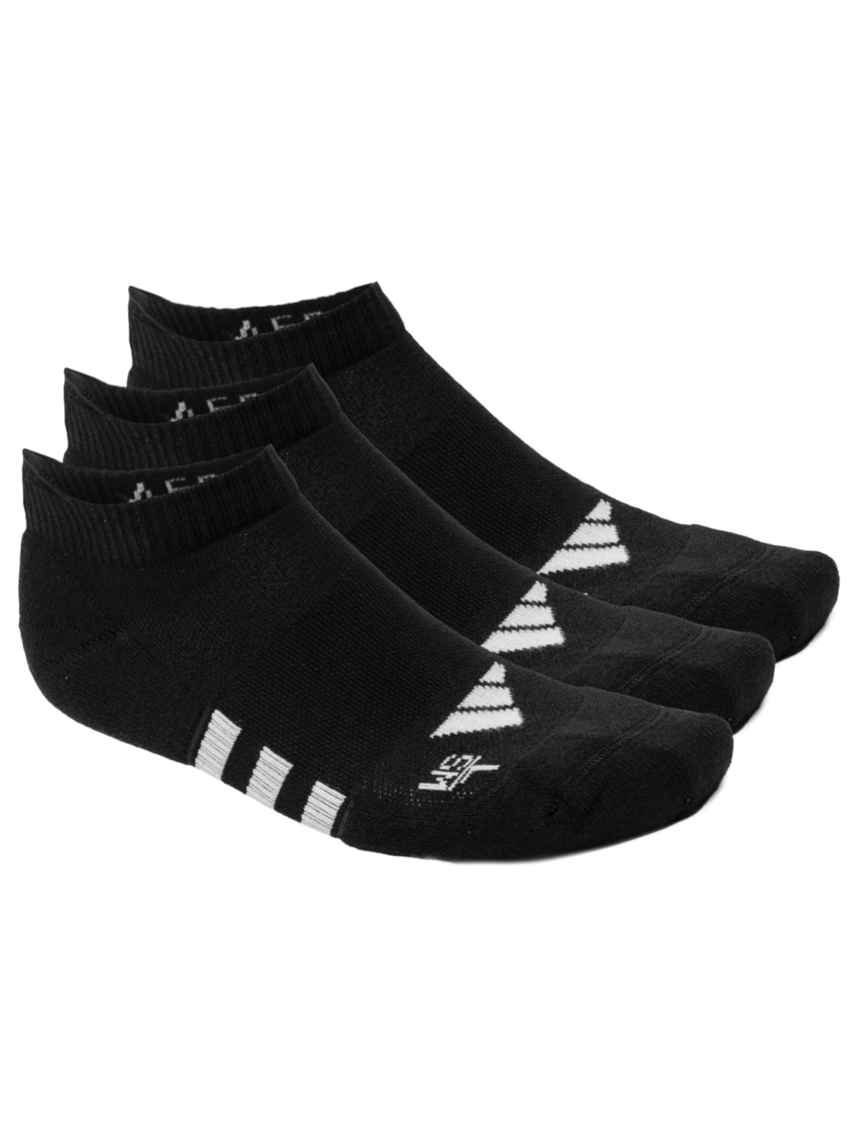 Kit De Meias Femininas Cano Baixo 3 Pares - Preto