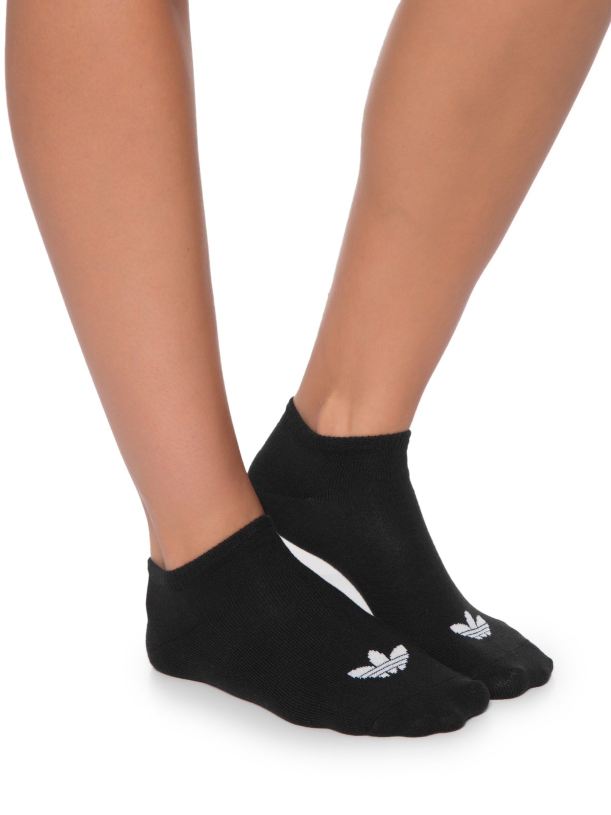 Kit De Meias Femininas Liner Trefoil Preto Adidas Originals