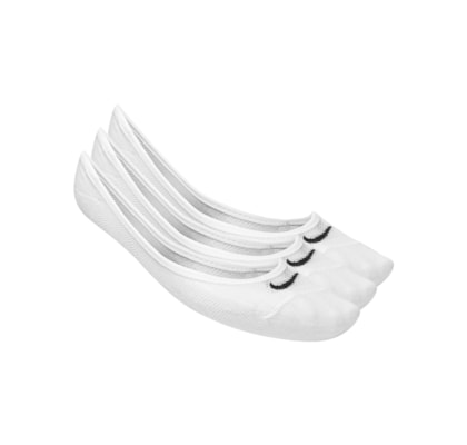 Kit de Meias Feminino 3 Pares Lightweight Footi - Branco