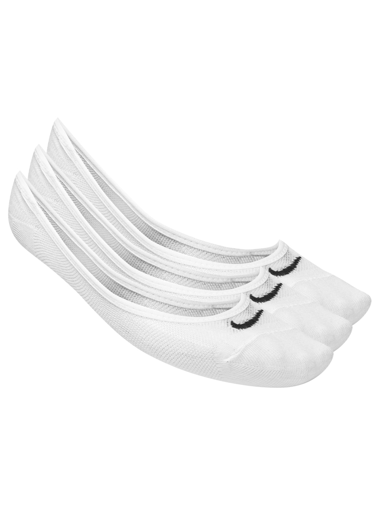 Kit de Meias Feminino 3 Pares Lightweight Footi - Branco
