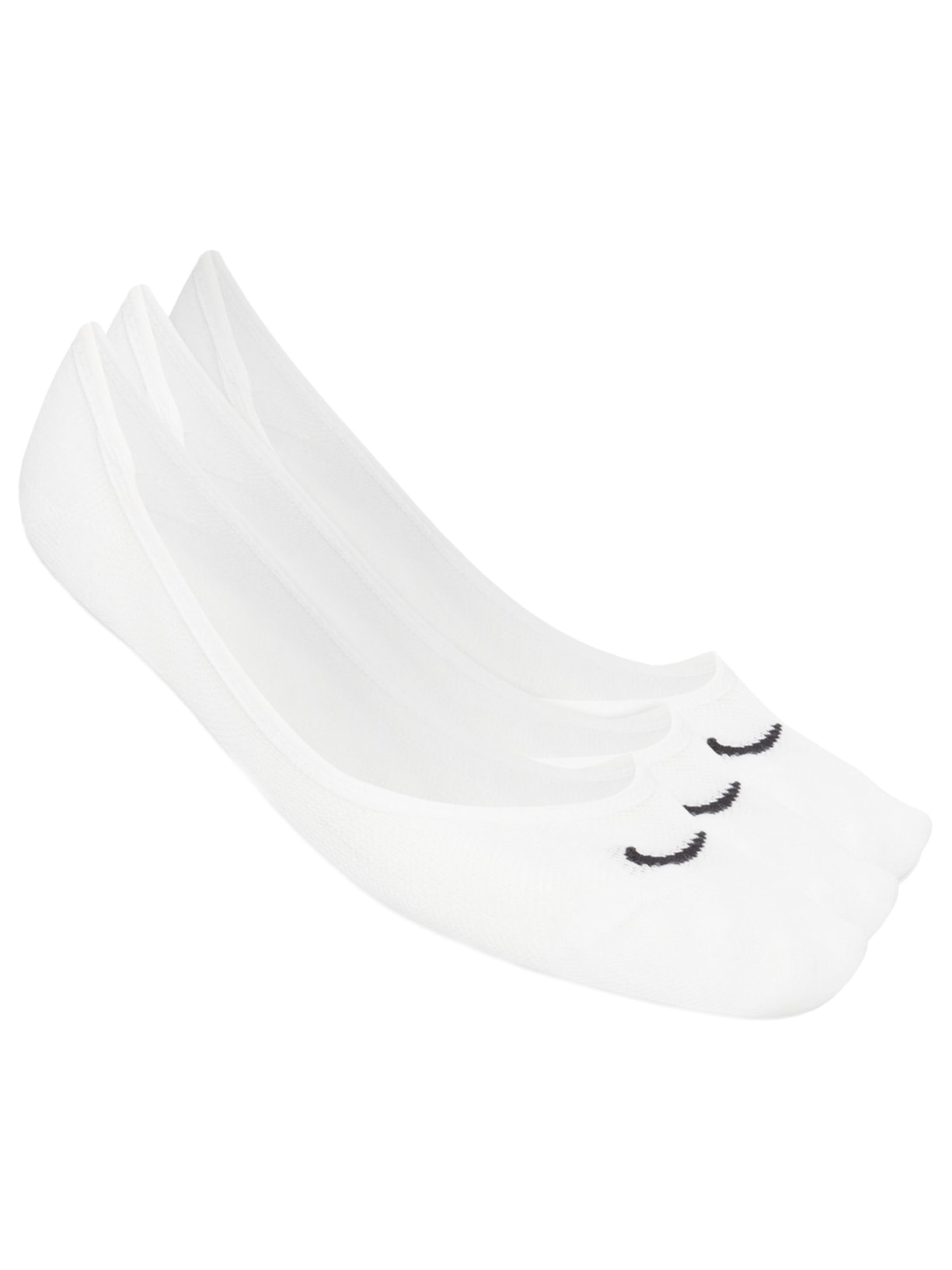 Kit de Meias Feminino 3 Pares Lightweight Footi - Branco