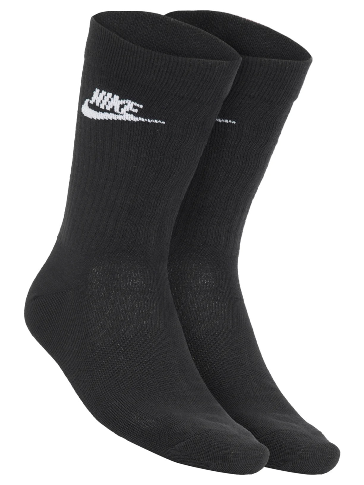 Kit De Meias Masculina New Sportwear Everyday Essential Crew 3 Pares - Preto