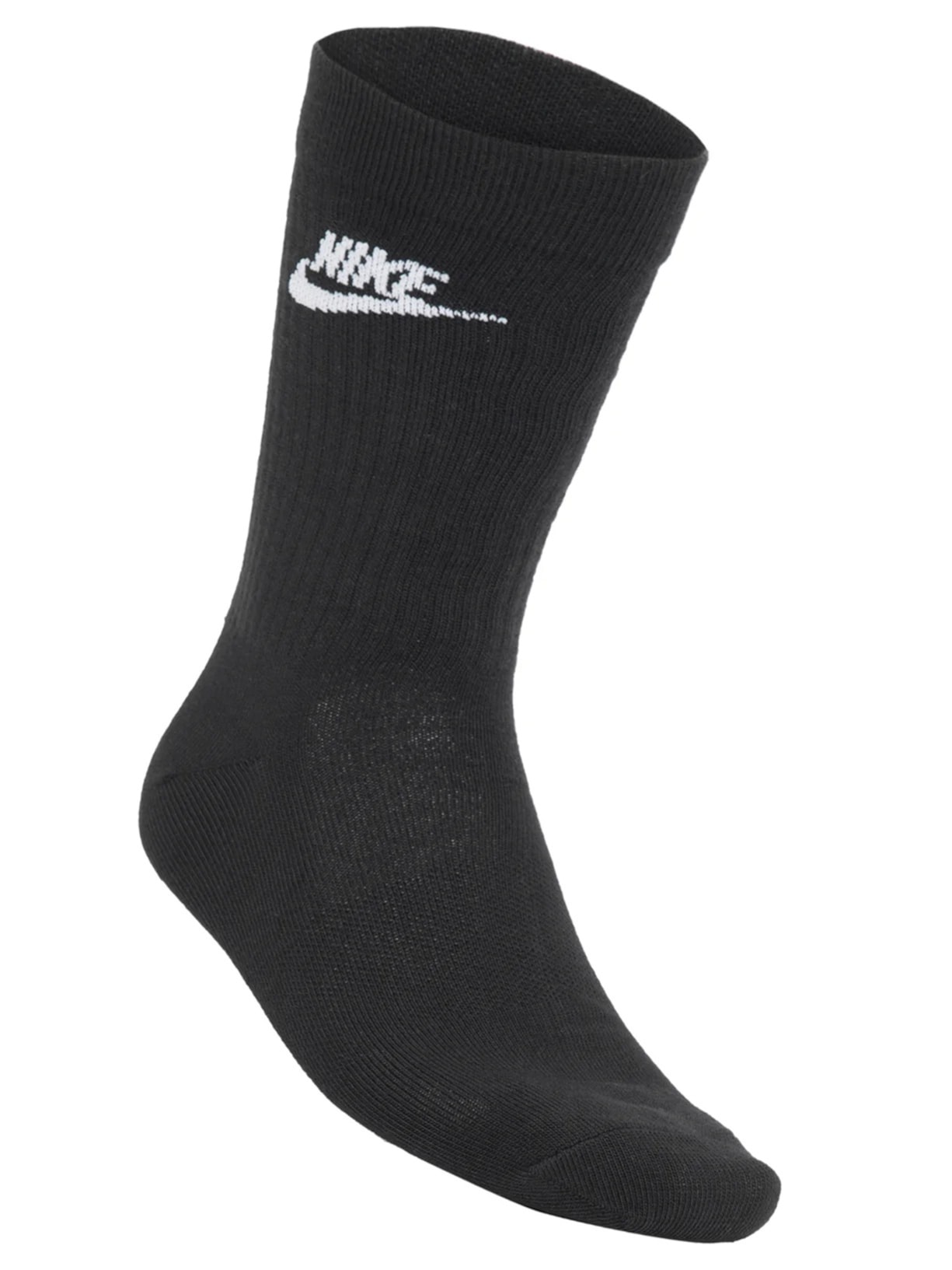 Kit De Meias Masculina New Sportwear Everyday Essential Crew 3 Pares Preto Nike