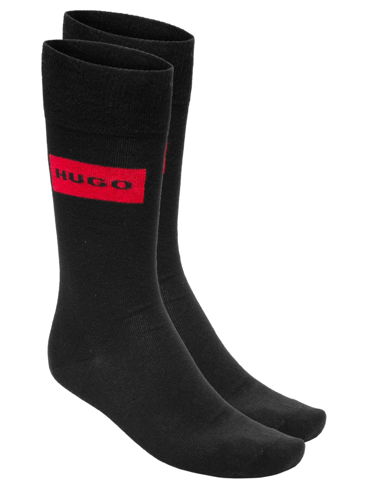 Kit De Meias Masculinas 2 Peças Red Label Preto Hugo