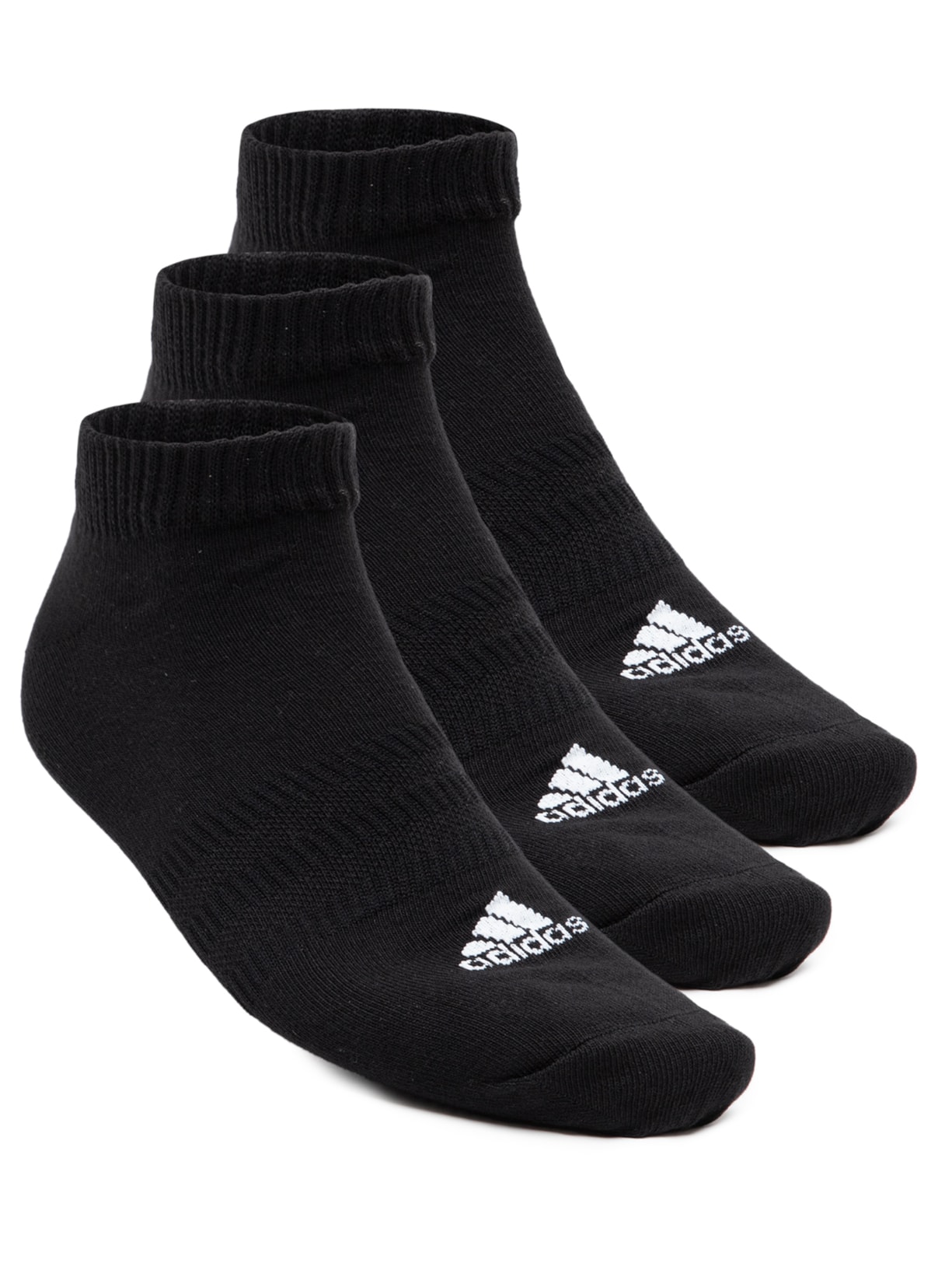 Kit De Meias Masculinas Cano Baixo 3 Pares - Preto