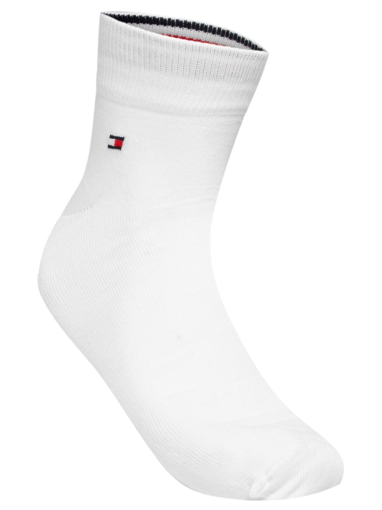 Kit De Meias Masculinas Cano Médio Branco Tommy Hilfiger